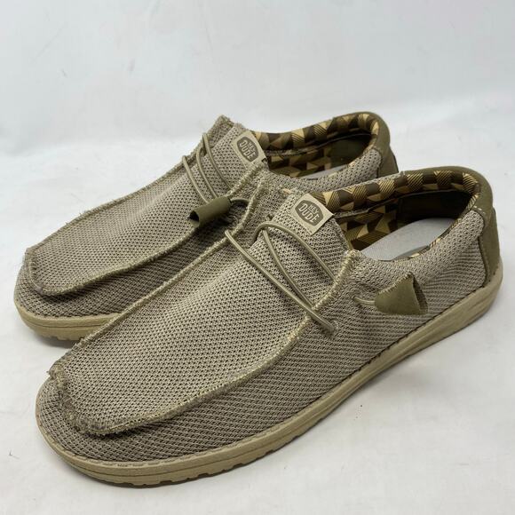 Hey Dude Wally Sox Beige Loafer Shoes Casual Comfort Mens Size 12 E main image 5